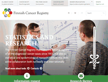 Tablet Screenshot of cancerregistry.fi